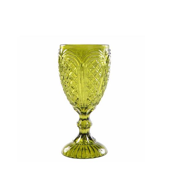 Rental store for GLASS, FERN GREEN GOBLET CAROUSEL 11OZ. in New Orleans LA